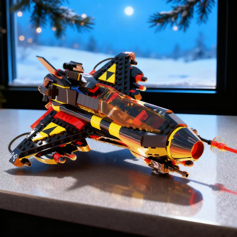 

507pcs MOC MadDadBricks Blacktron APTS ECLIPSE MOD Space I Model Building Blocks Architecture Toys Christmas Gifts Brick