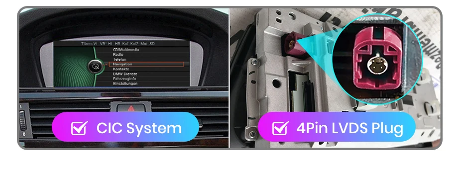Junsun Carplay für Apple Autoradio Multimedia für BMW 5er E60 E61 E63 E64 für BMW 3er E90 E91 E92 E93 Android Auto – Detail 3