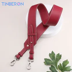 TINBERON-Correias de couro ajustáveis para mulheres, alça de bolsa crossbody, alças de bolsa, acessórios de luxo