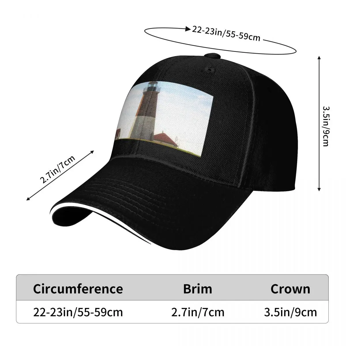 Point Judith Light House Baseball Cap Trucker Hat Unique hats Vintage tactical cap Women Beach Fashion Men's