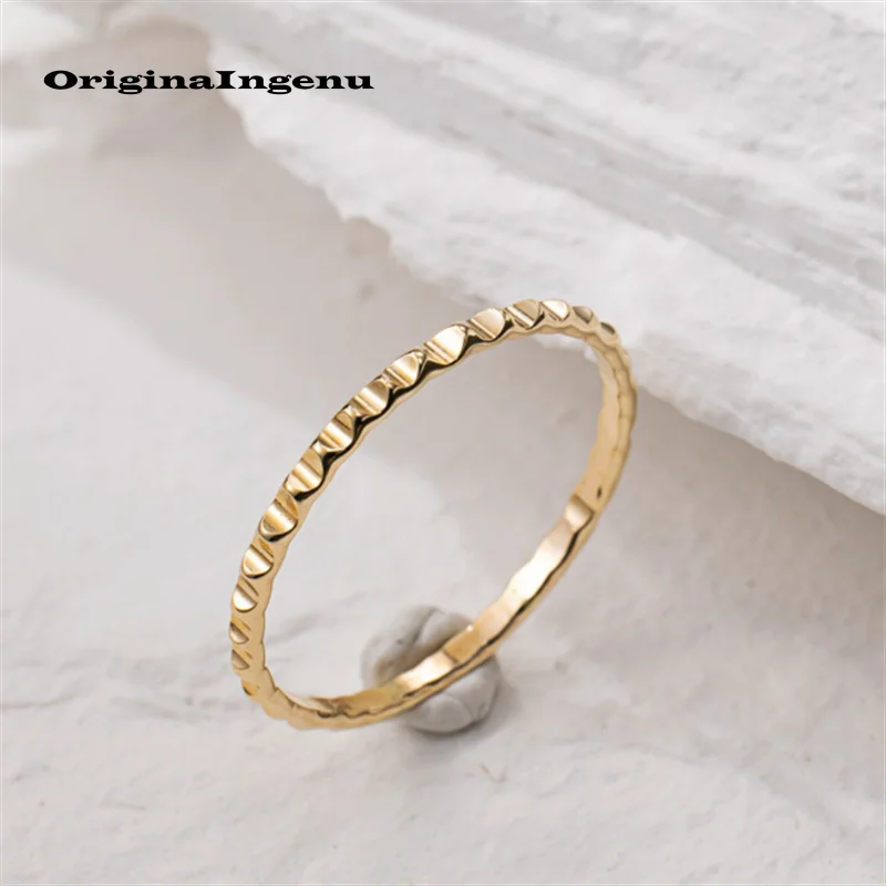 14K Gold Filled Stacking Ring Handmade Custom Minimalism Ring  Dainty Women Jewelry Waterproof Jewelry Tarnish Resistant Ring