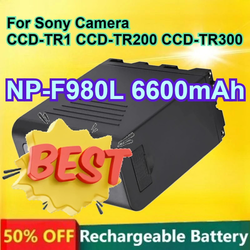 

NP-F980L 6600mAh Rechargeable Camera Battery for Sony CCD-TR1 CCD-TR200 CCD-TR300 with USB Output LCD Display Battery