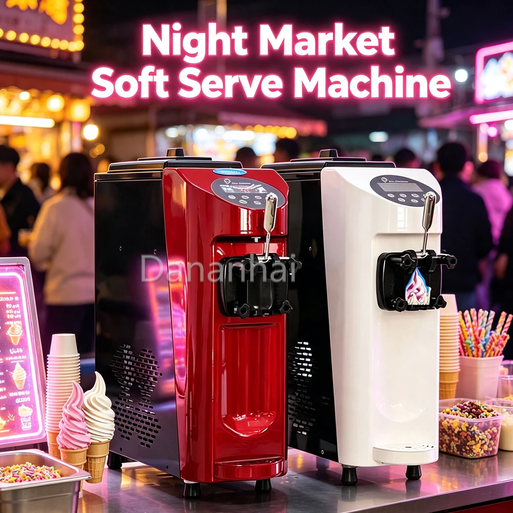 3L Large Hopper Commercial Soft Ice Cream Machine Single Flavor Countertop Ice Cream Maker For European Cafeteria
