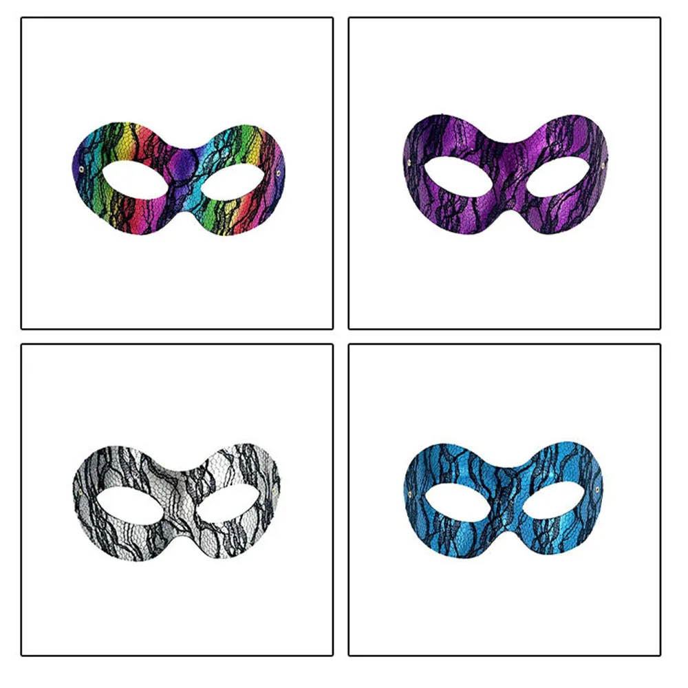 Pvc  Mask Decorative Carnival Costume Mask Snake Pattern Mask Colorful For Halloween Costume Parties Masquerade Parties