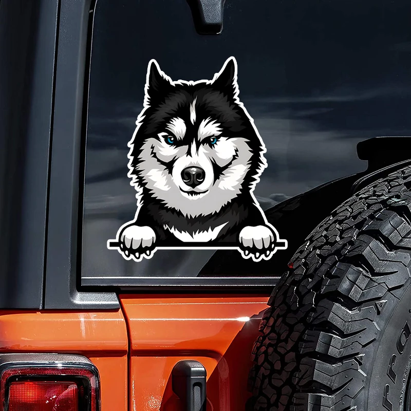 

DK27#Cute Husky Car Stickers Waterproof Vinyl Decal For Truck Motorcycle Scooter Auto Accessories