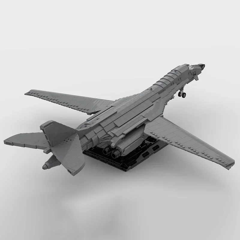 Moc klocki Model wojskowy w skali 1:72 B-1B Lancer Bomber technologia klocki modułowe prezent zabawki świąteczne zestawy do samodzielnego montażu