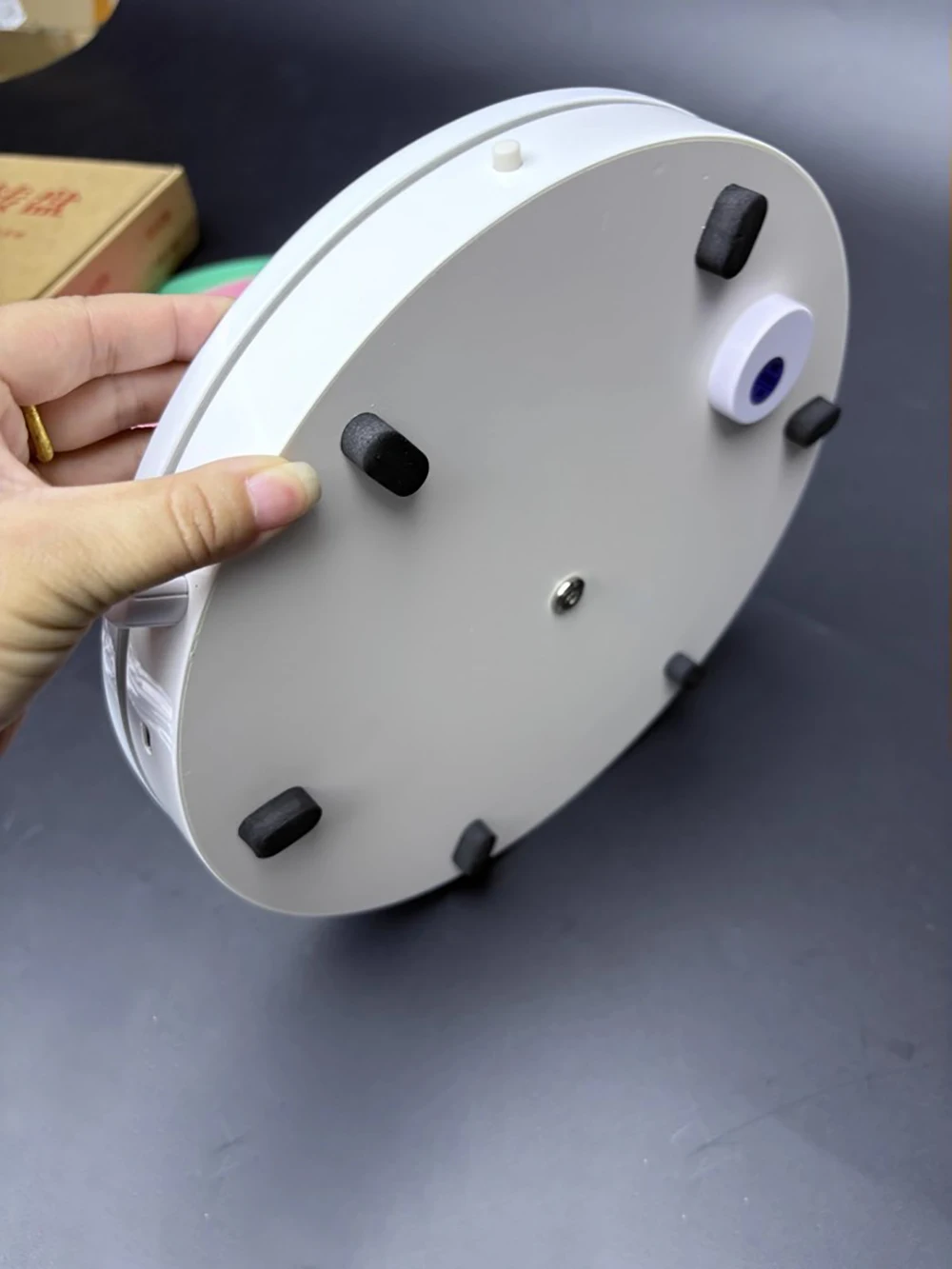 Electric Turntable - 360° Rotating Display Stand, Silent Motor, Adjustable Speed