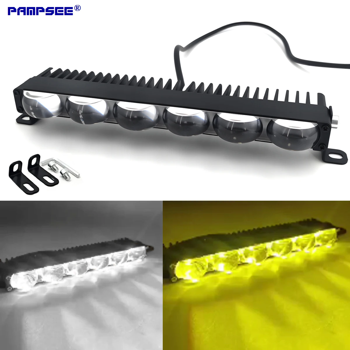 LED Headlight Bumper Fog Lamps Projector Lens Car Grill Light Work Light Mini Driving Light Auxiliary Lights For Car Motorcycle