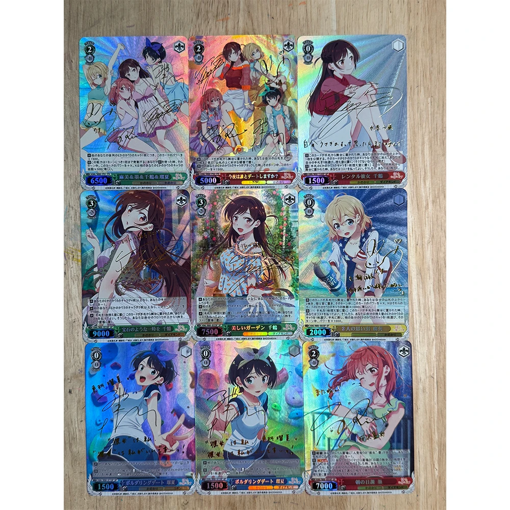 Anime characters Rental girlfriend Ichinose Chizuru DIY Homemade Xtreme texture toys Collection card Christmas birthday gift