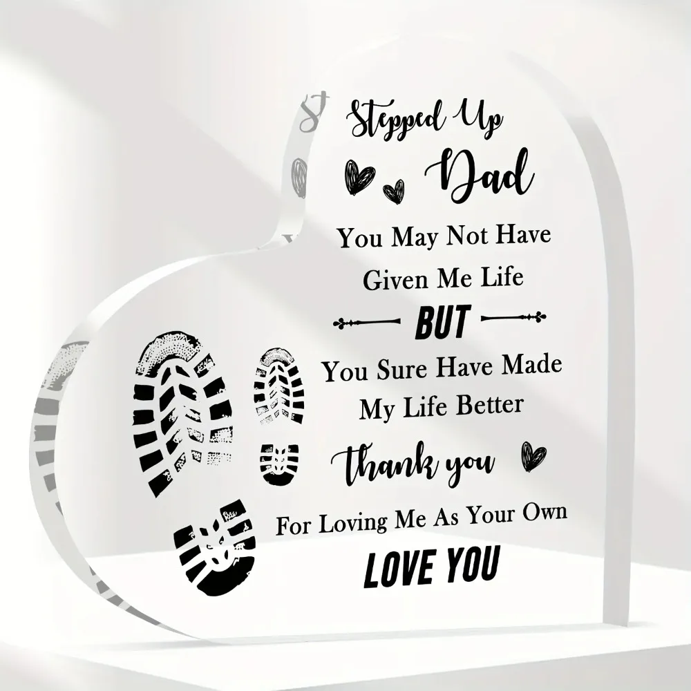 Aluminum Metal Wall Art Heart Personalized Name Sign 3.9 Inch Father’s Day Gift
