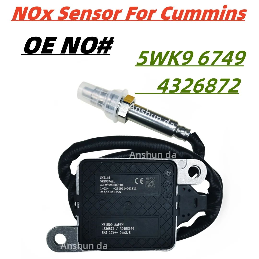 4326872 5WK96749 5WK96749B Nitrogen Oxygen Sensor NOX Sensor For Cummins Motor Ces Sns GEN2.8