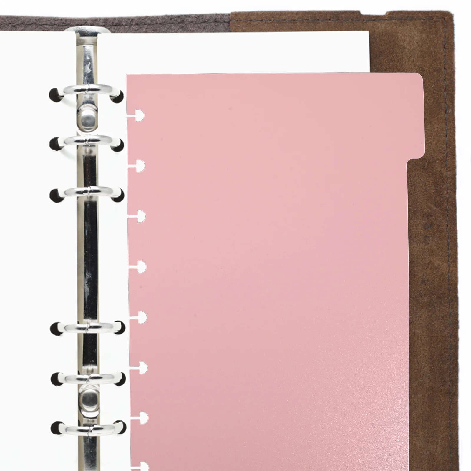 

5 Pcs 5.5X8.5 Inches Colored Binder Dividers Mushroom Hole PP Index Pages for Notebooks Files Planners Separators Classification