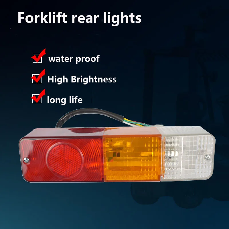 Forklift Tricolor Rear Tail Light Rear Brake Light Turn Light Reversing Light Rear Tail Small Light Fit For Heli 3T Forklift