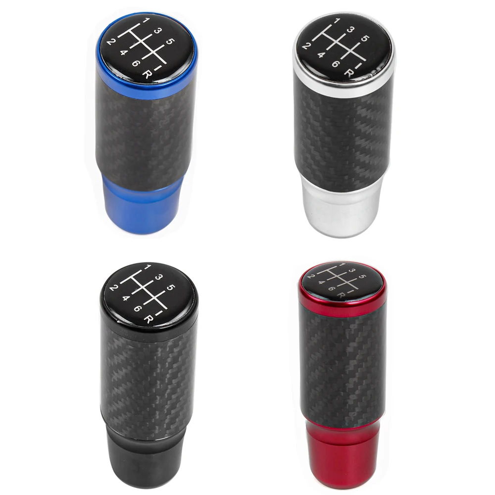 

Универсальная 6-скоростная ручка переключения передач, рычаг для ручной коробки передач автомобиля, алюминиевая ручка переключения передач с 3 адаптерами