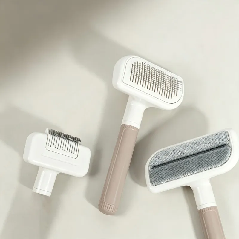 B97A-ABS Material 3-In-1 For Cats And Dogs Pet Comb- De-Shedding Tool For Grooming