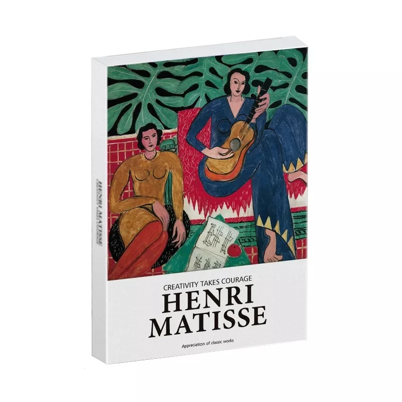 30 blätter/set Art Museum serie Berühmte künstler Englisch Postkarten Umschläge Kunstwerk Postkarten Arbeitet durch Matisse,Picasso, van Gogh