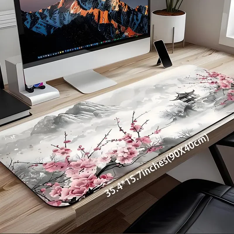 

Mountain Scenery Pattern Mouse Pad, Rectangle Gaming Mouse Pad, Non-slip Rubber Pad, Desktop Decoration for Home Office, Desk