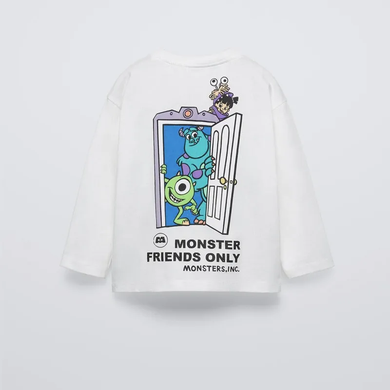 Trendy Brand Children's Wear Tops Disney Cartoon Character Boys Long Sleeve Tops Toddler Costume Kids Autumn Clothing Base Shirt