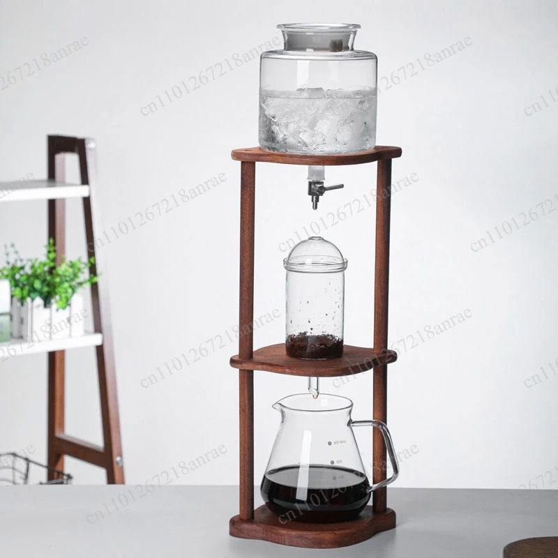 Glass drip coffee ice drip pot, borosilicate glass ice extract cold bubble drip coffee pot