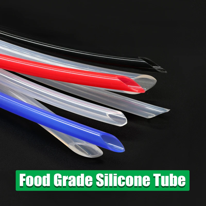 

1 Meter ID 1 2 3 4 5 6 7 8 9 10 mm Silicone Tube Flexible Rubber Hose Food Grade Soft Drink Pipe Water Connector