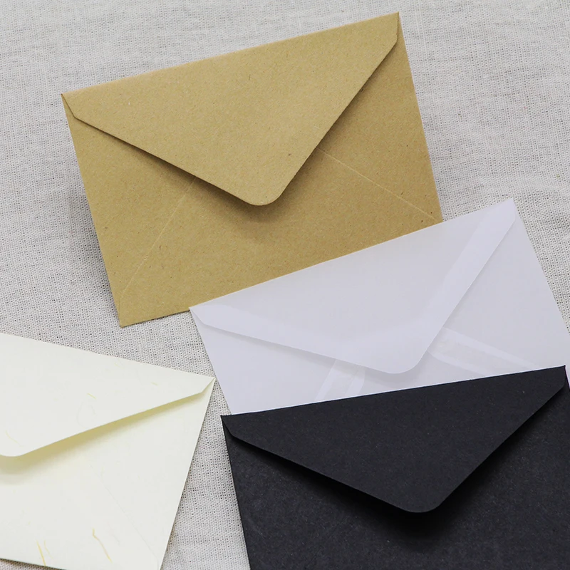 10pcs/lot Translucent Envelope Invitation Card Gift Message Kraft Paper for Business Birthday Wedding High Grade Envelope