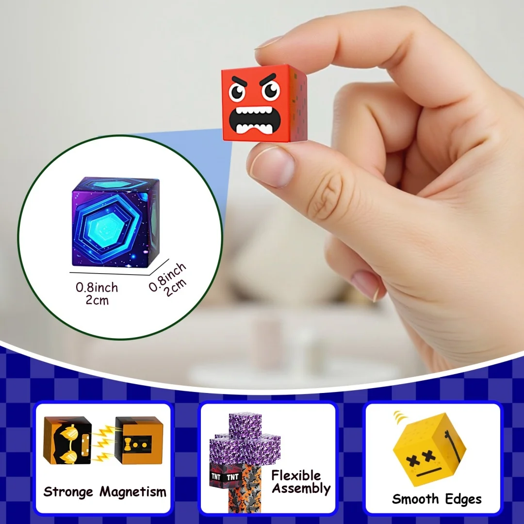 자석 타일 150개, 몬테소리 STEM 장난감, 창의적 & 감각적 놀이를 위한 블록, 어린이를 위한 교육용 생일 선물.