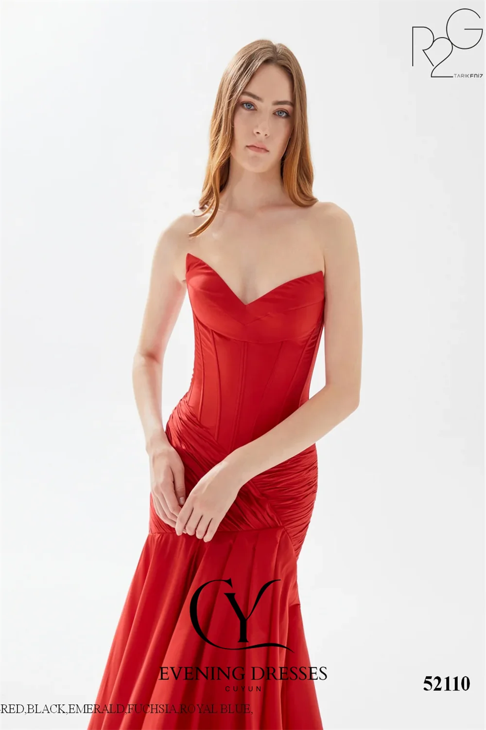 CUYUN-vestido de noche Formal rojo con corsé en la espalda, vestidos de fiesta de graduación sin tirantes de sirena personalizados para ocasiones especiales, cumpleaños de mujer