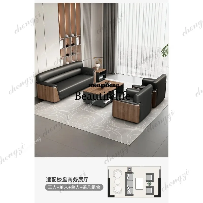 

R134 Guest Negotiation Office Sofas Lounge Area Wood Coffee Office Sofas Interior Cosmetic Office Furniture Gado Mai Matasai