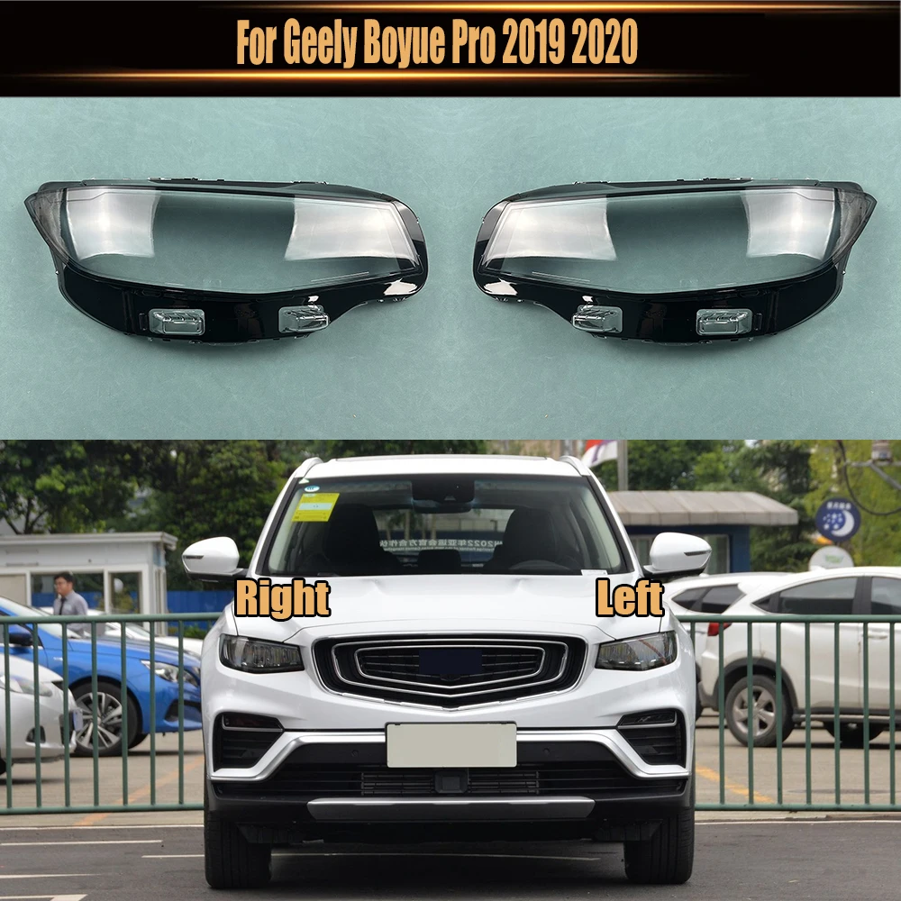 

For Geely Boyue Pro 2019 2020 Headlamp Lamp Shell Headlight Cover Transparent Lampshade Plexiglass Replace Original Lens