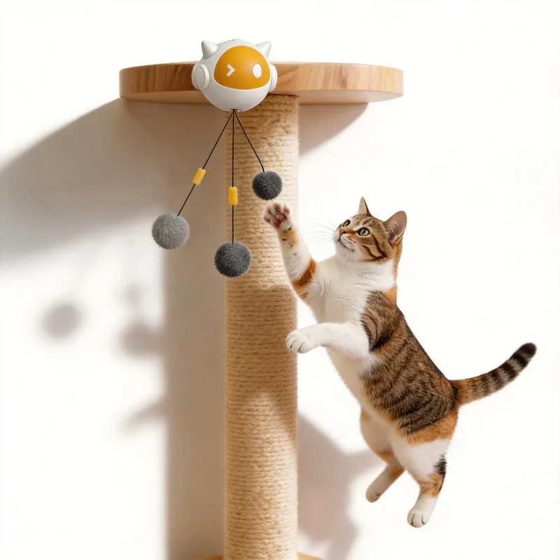 Pet Toys Electric Cat Balls New Interactive Cat Toys Can Be Raised and Lowered Hair Balls Self-hilarious Electric Cat Balls Toys