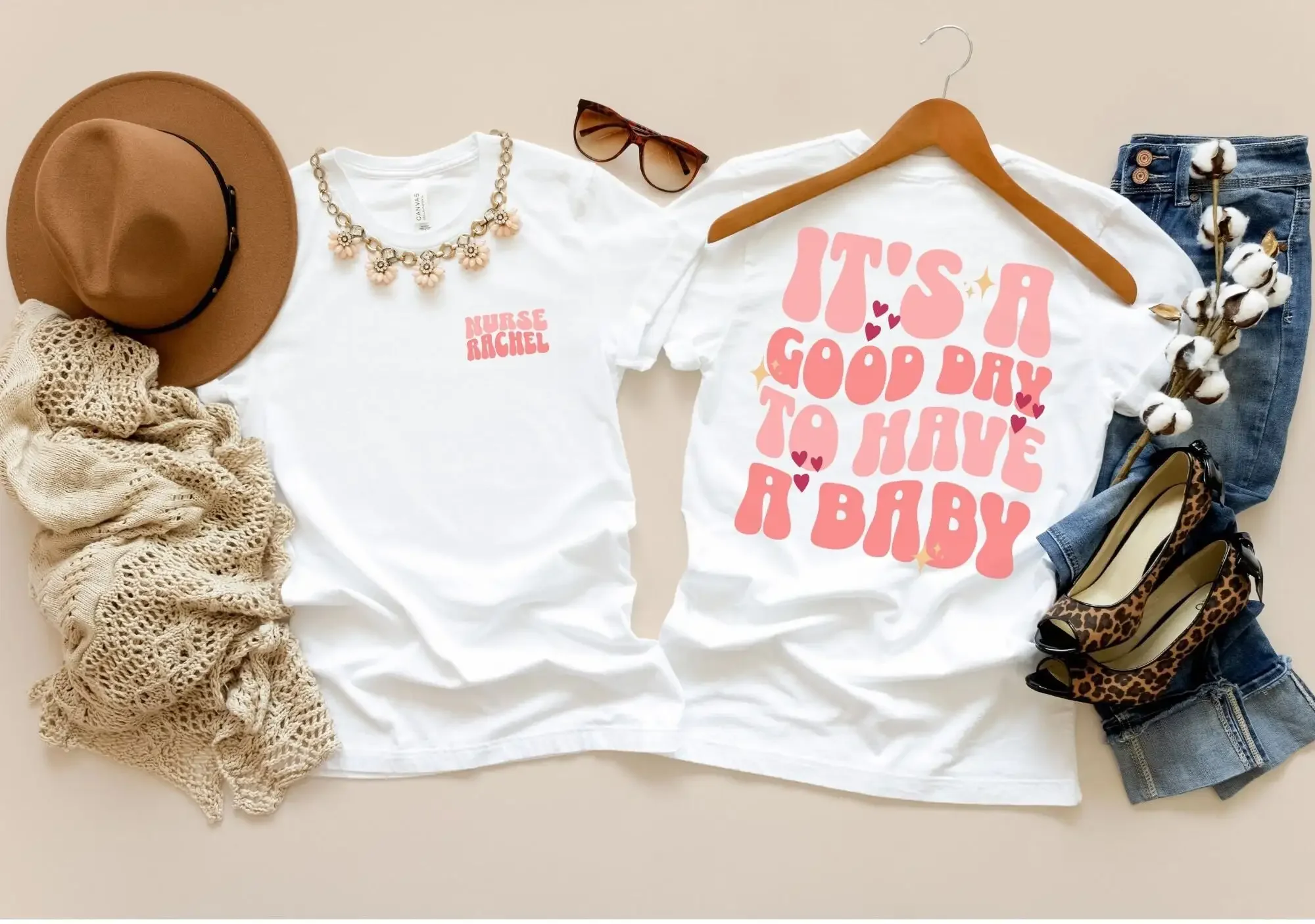 Labor And Delivery Squad T Shirt Personalized Midwife Ld Department Matching Mother Baby Nurse