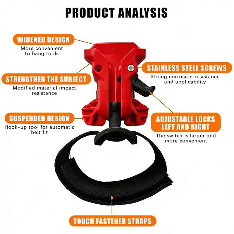 Self-Locking Drill Holder High-Hardness Quick Release Power Tool With Clip for Outdoor Construction Home Repair DIY Tasks