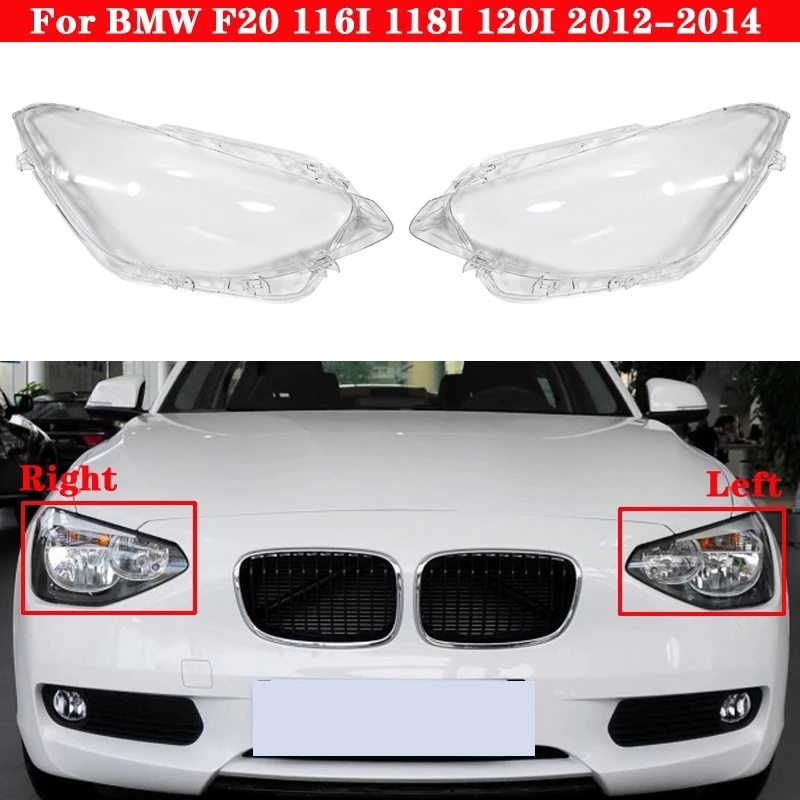 New-Car Front Headlight Head Light Lamp Lens Shell Cover Replacement For-BMW 1 Seriers F20 116I 118I 120I 2012-2014