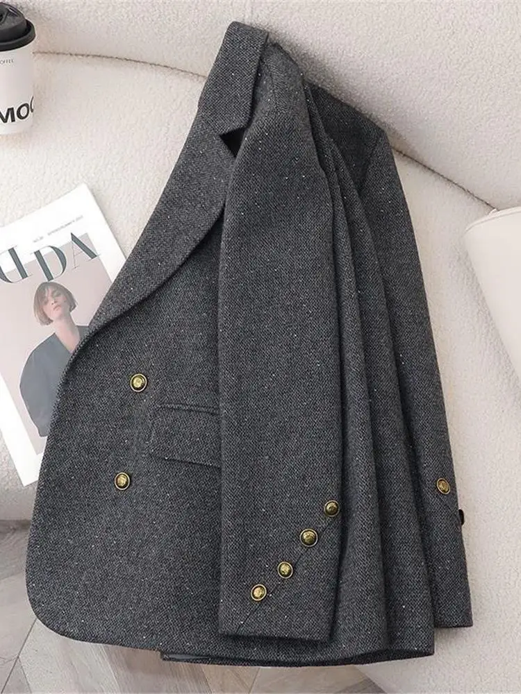 Bla Slim Fit Casual Faionable Kleiner Anzug Frühling Herbst Doppelknopf Professioneller koreanischer Sle Cleanfit Damenanzug