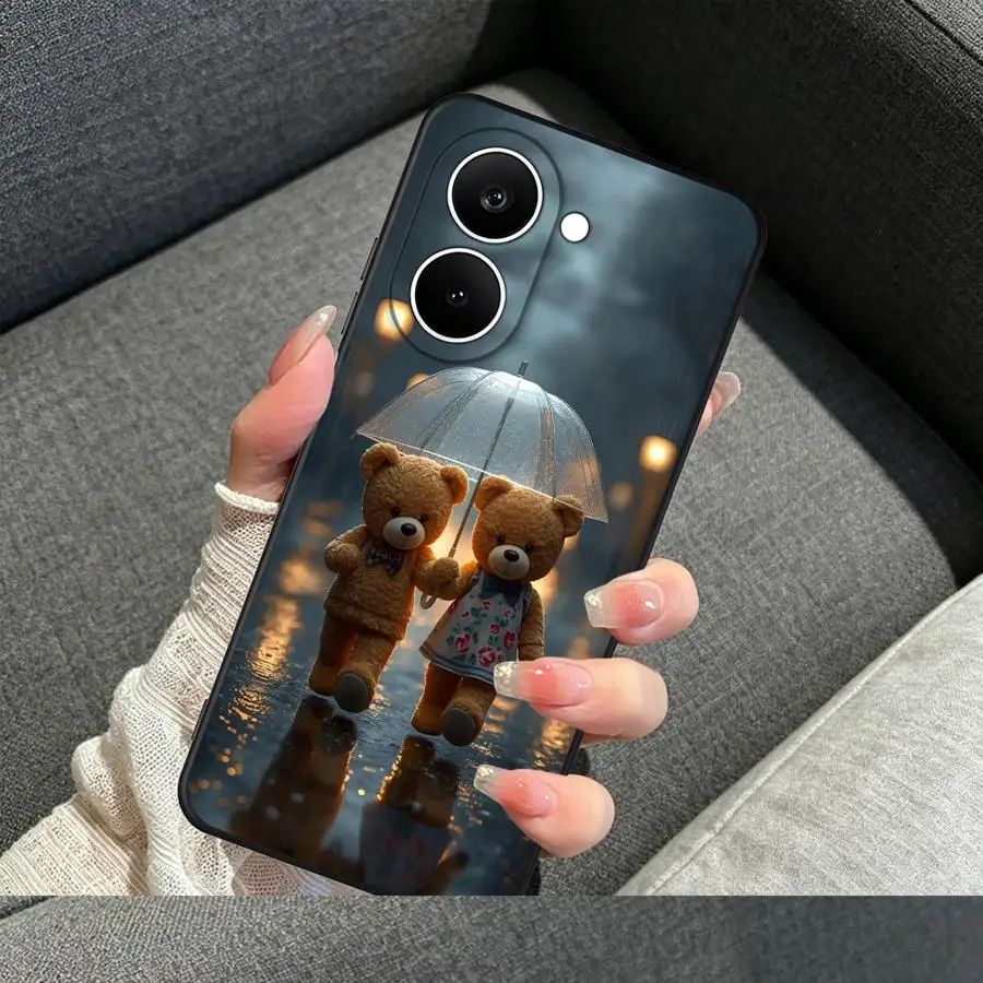 Bear Couple Umbrella Case for Xiaomi Poco X8 Pro Max F6 X3 F5 X5 M7 C85 X4 X7 F8 Ultra C71 F7 Phone Cover F4 view 5