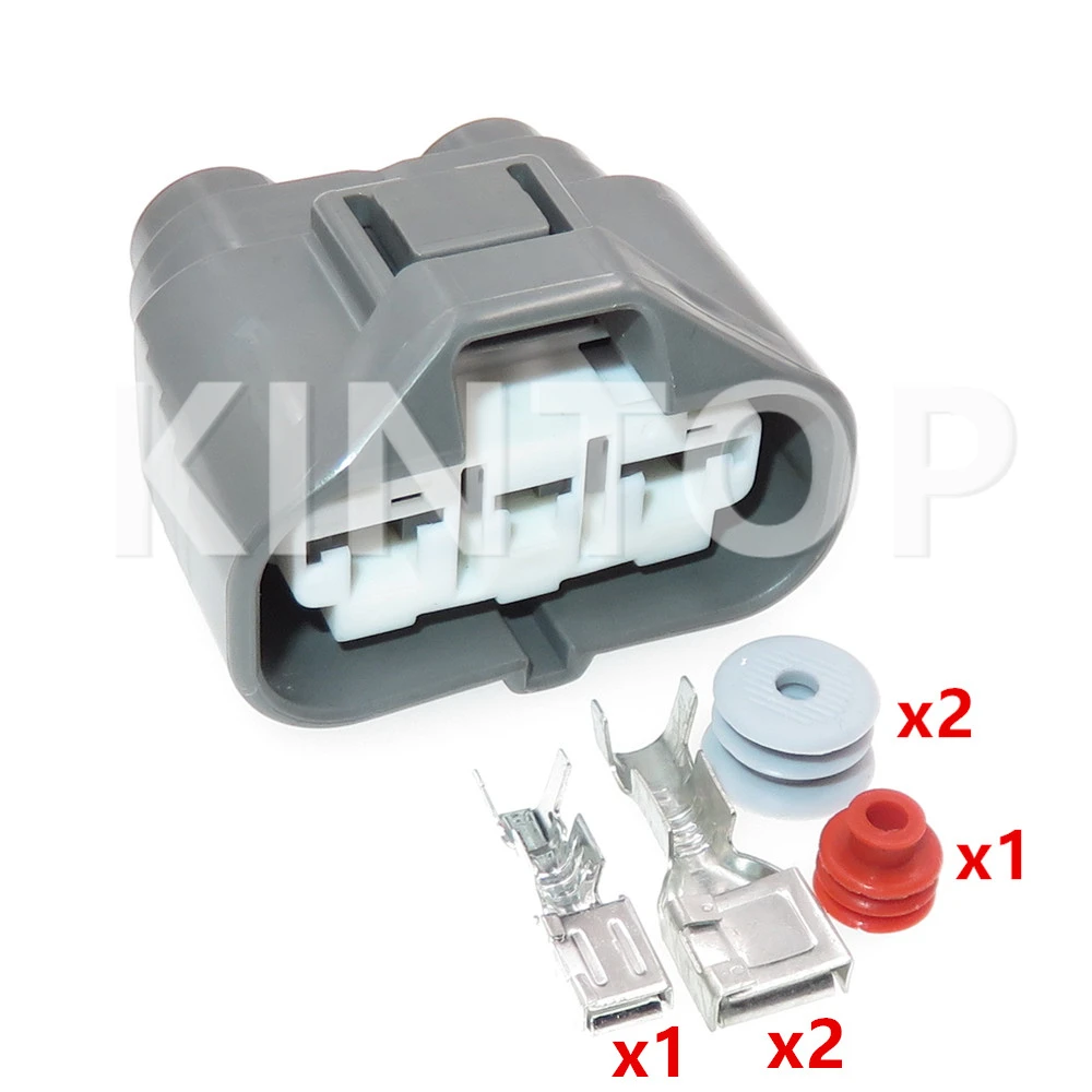 1 Set 3 Pins Auto Fan Motor Wiring Harness Composite Connector AC Assembly 6189-0588 Car Plastic Housing Waterproof Socket