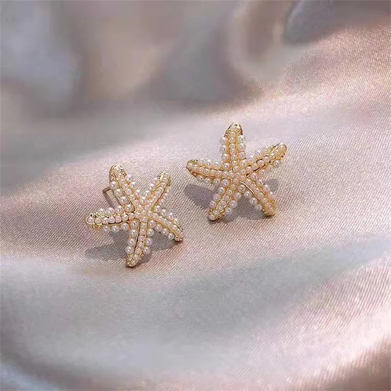 New Type of Starfish Earrings for Sleeping Women\'s Temperament Exquisite Design Earrings Party Gifts Women\'s Fashion Jewelry