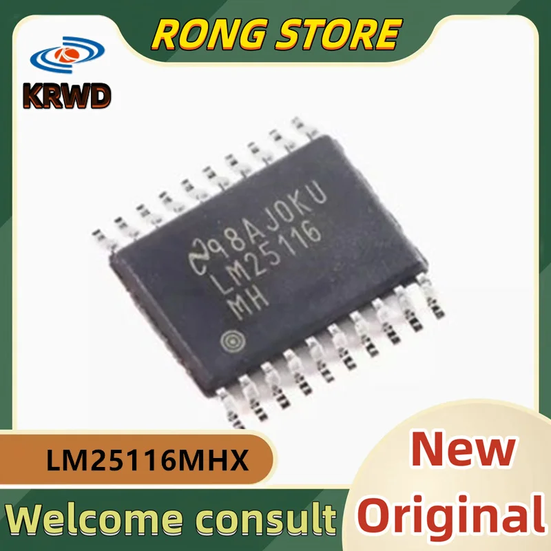 5PCS LM25116MH New and Original Chip IC LM25116MHX/NOPB LM25116MHX LM25116 HTSSOP-20 Synchronous step-down controller chip