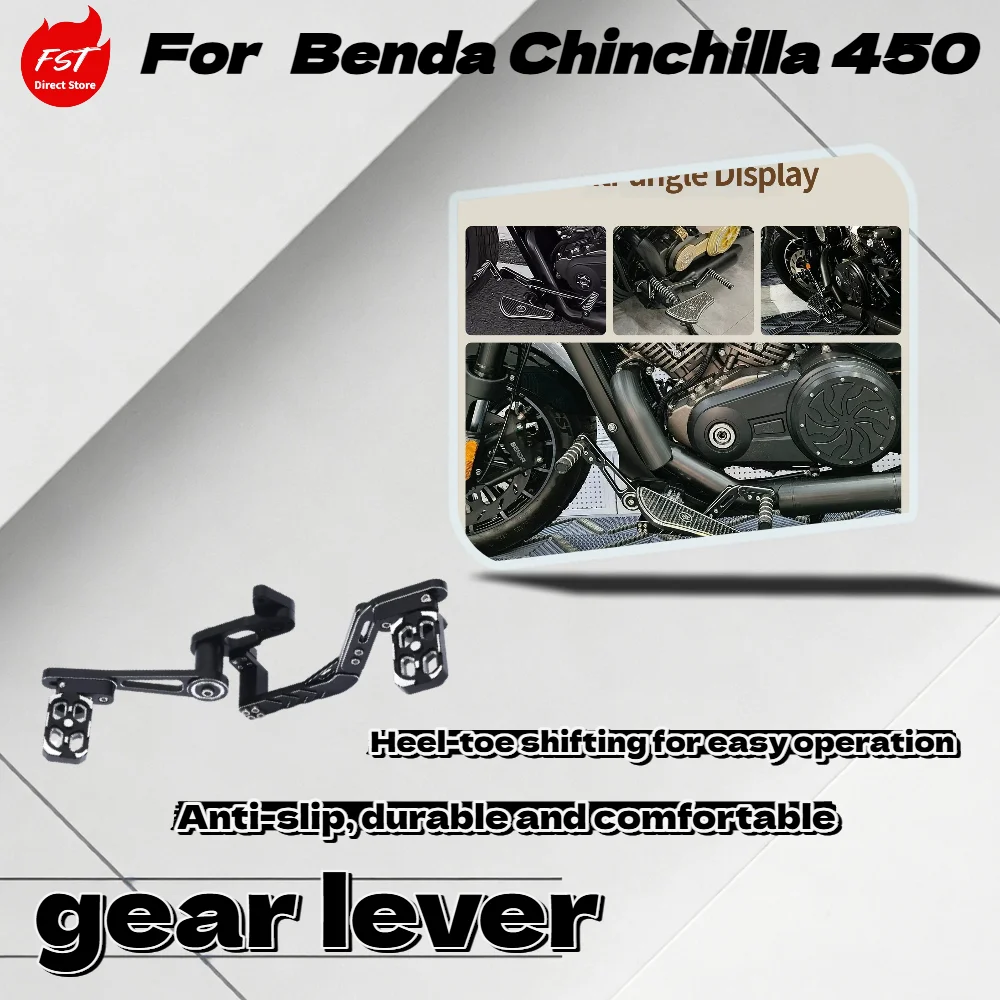 

For Benda Chinchilla450 Dual Purpose Front Rear Step Gear Shift Lever Aluminum Alloy Adjustable Foot Parts