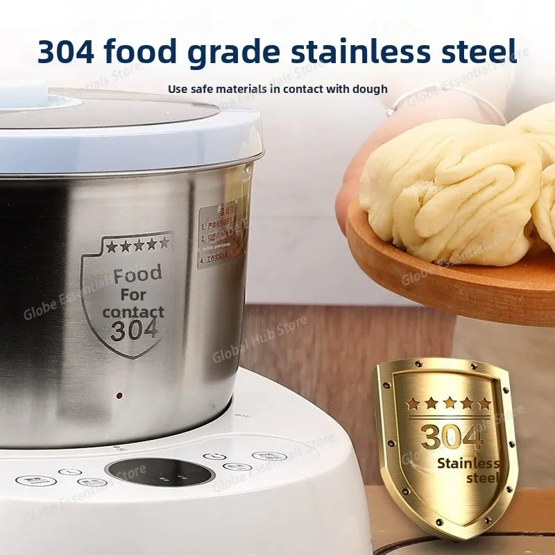 Mini Automatic Electric 5kg Dough Mixer for Pizza Dumplings and Bread Multi-Use Dough Making Machine EU Plug US plug