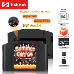 SummerCart64 Game Card For Nintendo 64 Game Cartridge For ED 64 Nintendo N64 Console