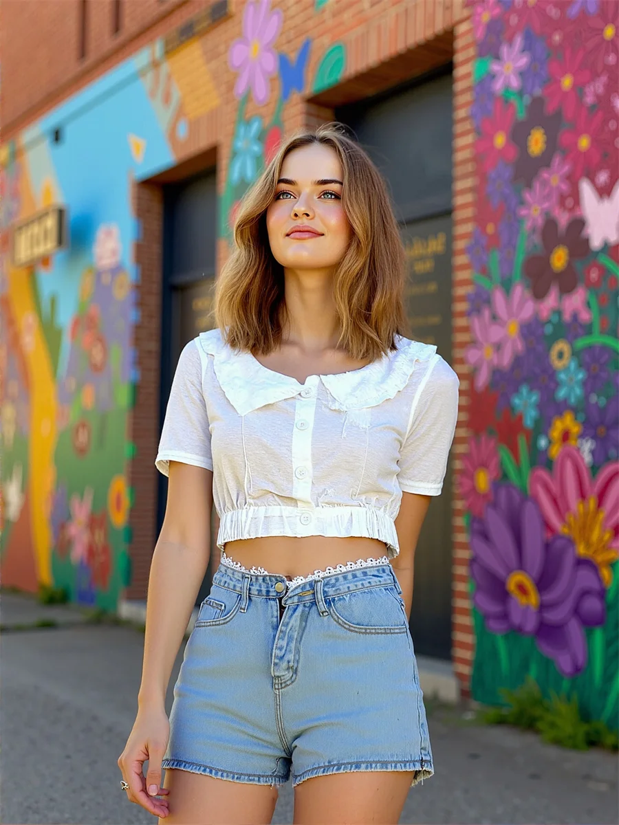 

Шорты женские с высокой талией, ленивые литературные вставные хипстеры, Дейзи Мори, свежая смесь, снаружи, йоги