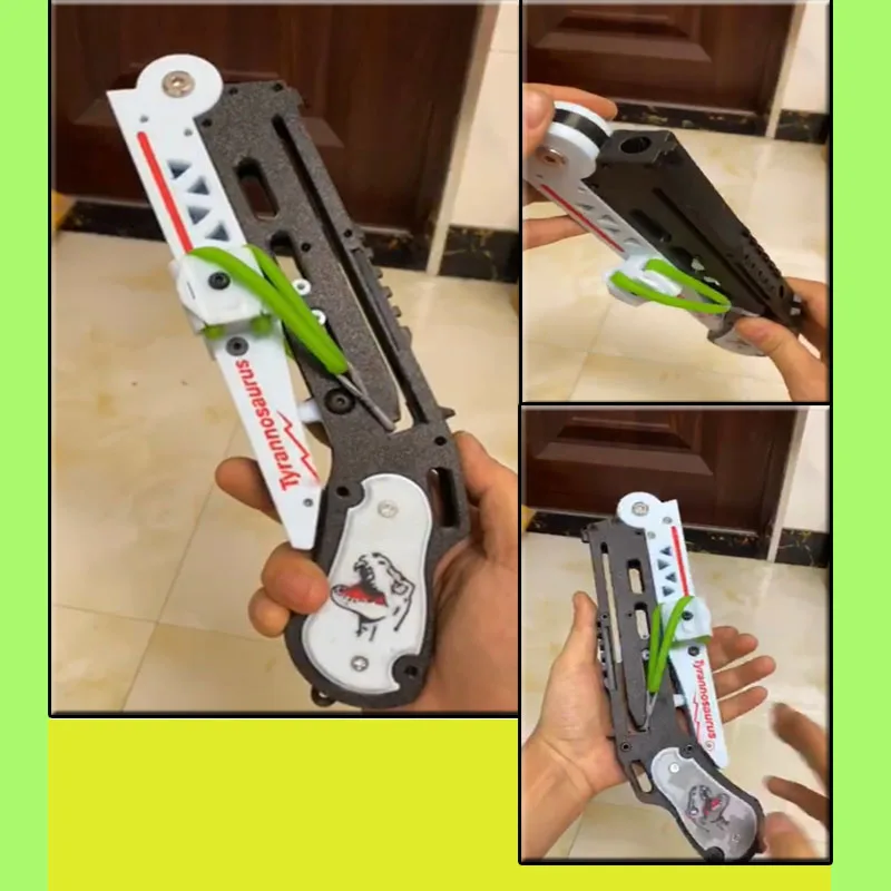 EDC folding adult toy, high-precision outdoor grounding rubber band toy, hunting and competitive tool