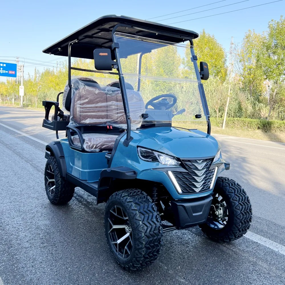 Adults 4-wheel Electric Golf Cart 5KW 60v Lithium Battery Golf Cart Li-ion Battery Pack 72v for Sale  Electric Buggy Golf Car