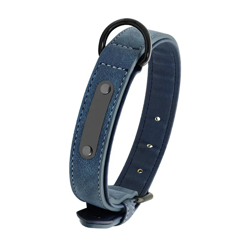 Hot Sale Luxury Training Custom Luxury Manufacturer Dog Collar PU Leather Pet Collar