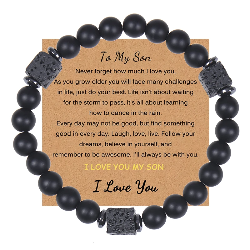 سوار الحجر الطبيعي لأبي ابن الأخ صديقها الزوج ، Gradpa ، العم ، مكافأة أبي ، ابن مكافأة ، هدايا عيد ميلاد الذكرى له