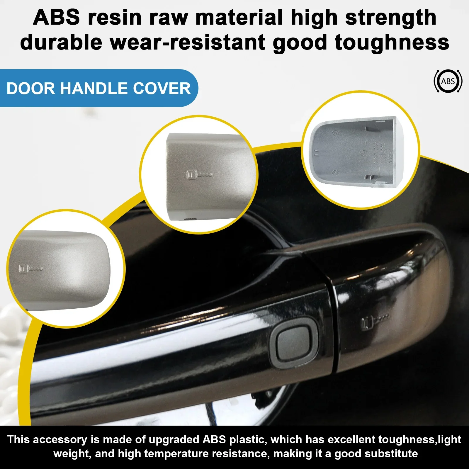 For Volvo S80 S40 XC60 XC70 V70 C30 C70 V50 Door Handle Cover Cap 39998270 Door Handle Key Cover Front Left