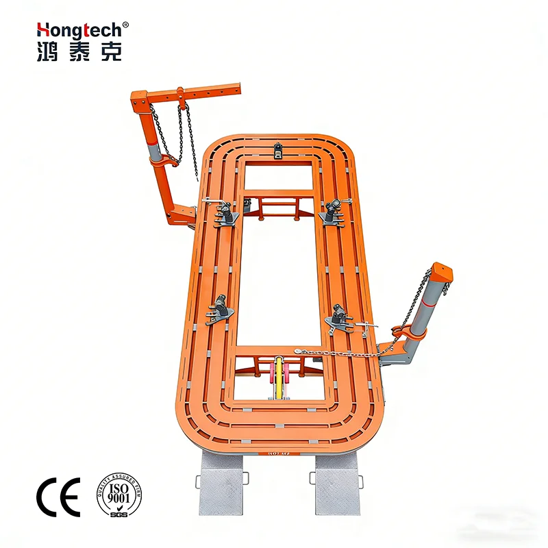 Hongtech Car Frame Machine HOT-M2 Dent Puller CE Certified Manganese Steel Bench Chassis Straightener 58cm Height 5.6m X 2.2m