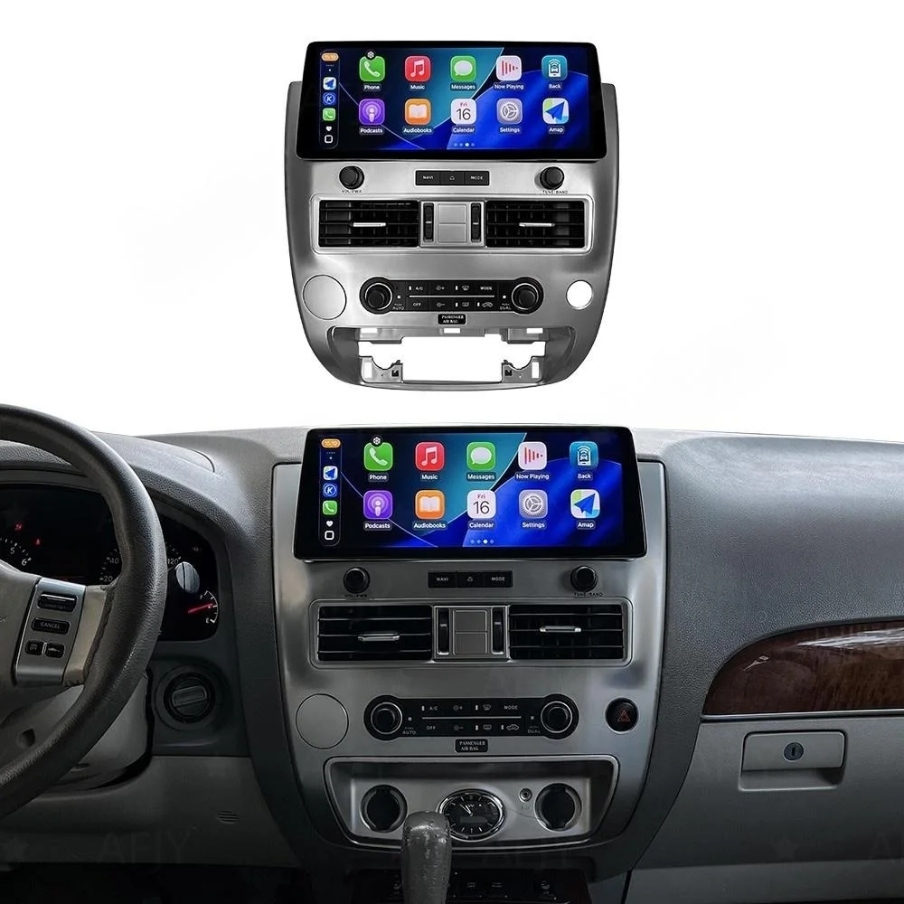 12.3 Inch Android 15 Car Radio For Nissan Armada  For Infiniti QX56 2008-2015 Stereo Multimedia Player GPS Navigation CarPlay 4G