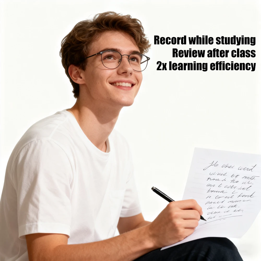 Famue Pen مسجل صوت تسجيل بلمسة واحدة أثناء الكتابة 1536KBPS HD إلغاء الضوضاء فئة اجتماع مكتب مساعد OTG Outpu #5